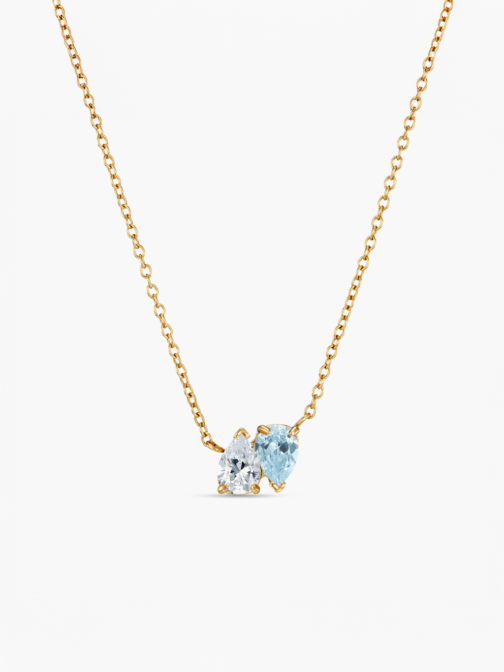 Elara Birthstone Necklace Gold