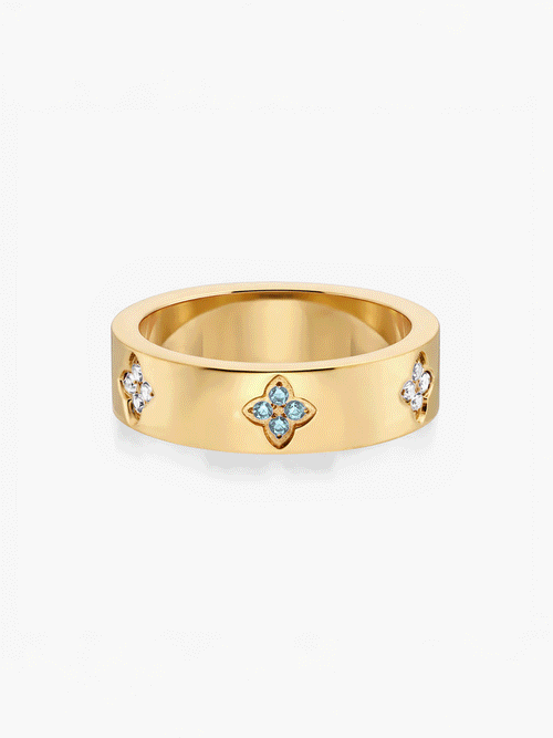 Eloise Birthstone Ring Gold