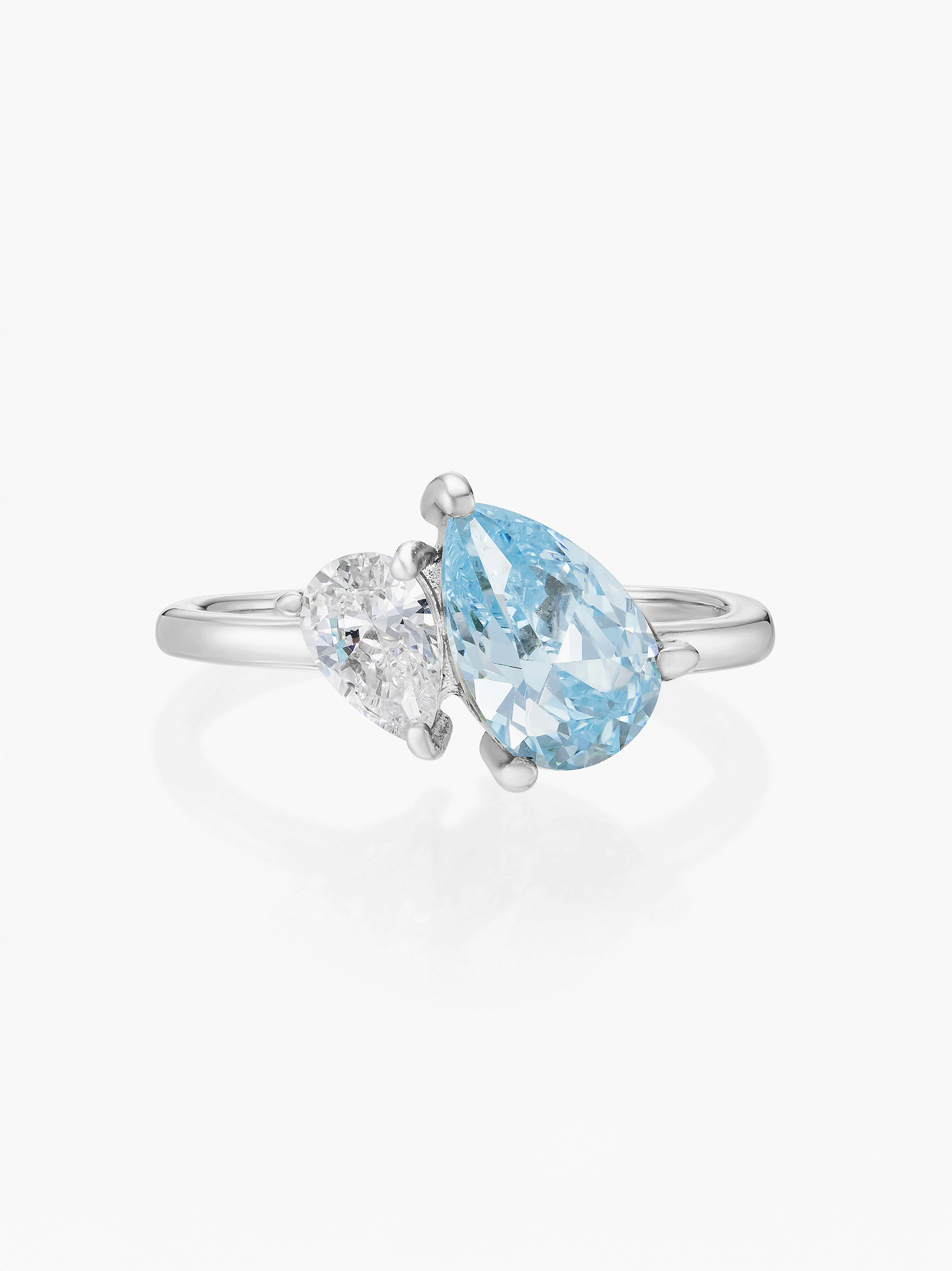 Leesha Birthstone Ring Silver