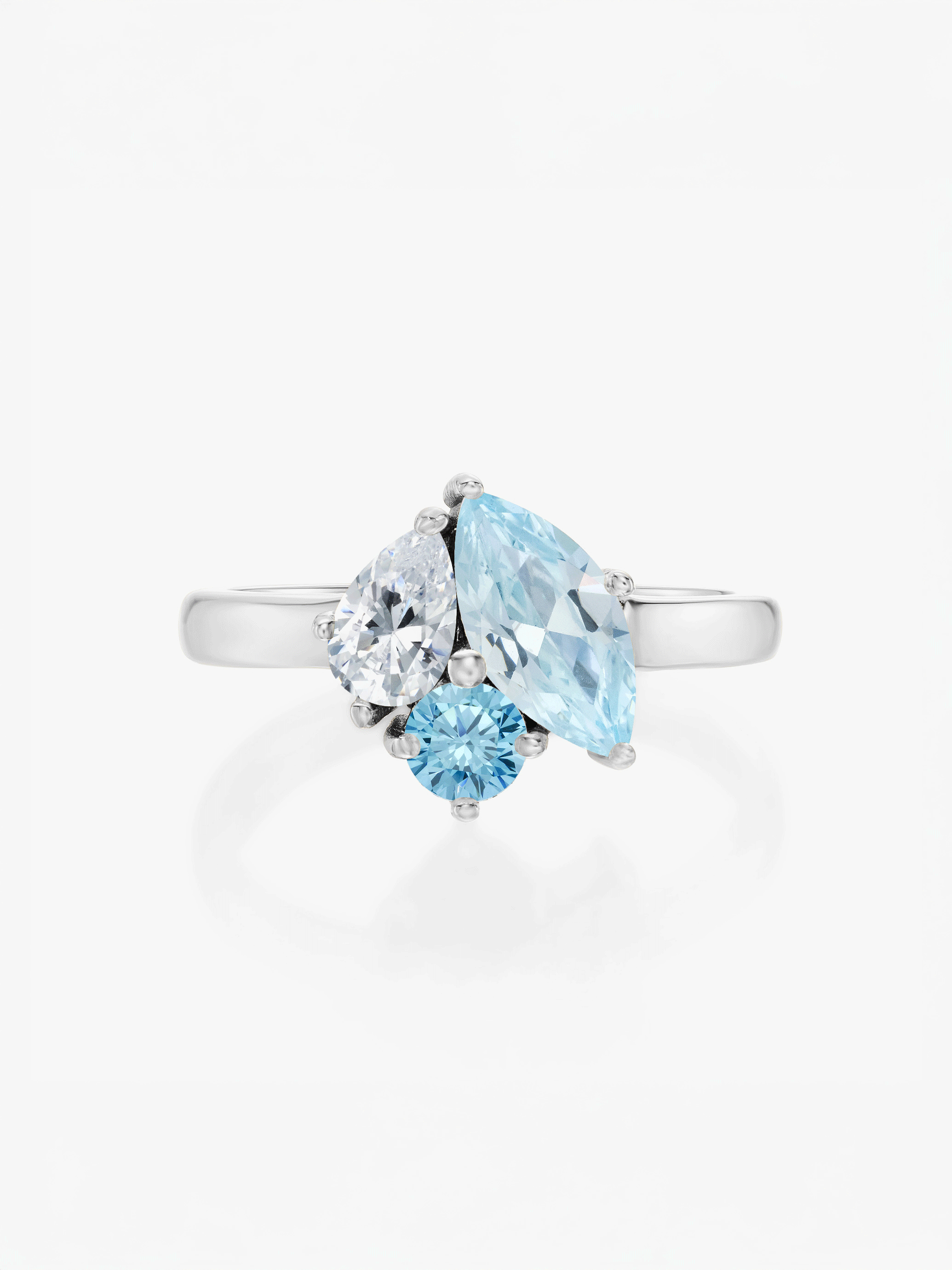 Zia Birthstone Ring Silver